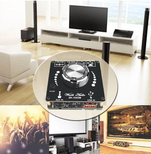 Placa amplificadora de Audio para cine en casa, Amplificador estéreo, AUX, USB, <span class=keywords><strong>ZK</strong></span>-<span class=keywords><strong>1002M</strong></span>, 100W + 100W, 5,0 - Product Image 2