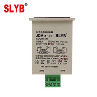 Compteur numérique à LED 6 chiffres SLYB AC110V/220V DC24V avec réinitialisation zéro pour applications industrielles JDM11-6H 4 broches
