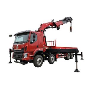 Camion grue à flèche pliante Dongfeng Liuzhou 8x4 14 tonnes, grand véhicule de transport et de levage pour travaux d'ingénierie - Product Image 1