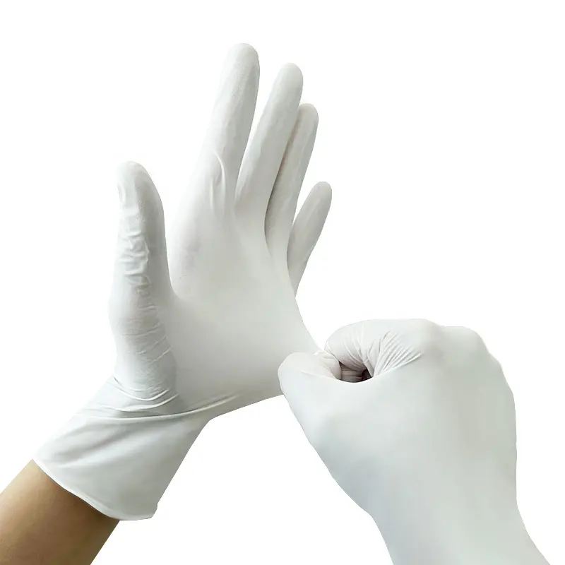 fabrik heißer verkauf latexpulverfreie handschuhe nachweisbare nitrile einsatz einweg-latexhandschuhe