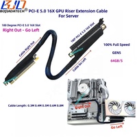 Câble d'extension de carte graphique PCI-E 5.0 16X vers X16 GEN5 0.4M 0.5M 0.6M 0.8M pour RTX5090 AMD9070XT A100 H100 Serveur IA