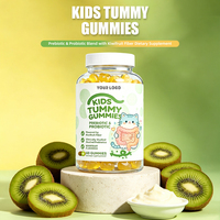 Gummies de soutien intestinal pour enfants : Mélange probiotique et postbiotique avec fibres de kiwi, en forme d'étoile, complément alimentaire quotidien pour enfants