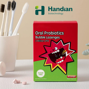 Sugar Free Oral <strong>Probiotic</strong> Bubble Lozenges <strong>Tablet</strong> 3 Billion CFU Support Teeth Gums Health and Fresh Breath - Product Image 1