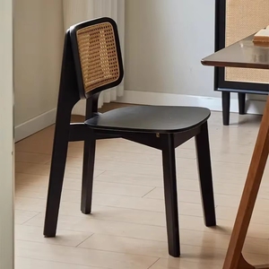 Sedia da Pranzo <span class=keywords><strong>in</strong></span> <span class=keywords><strong>Legno</strong></span> e Rattan di Design Moderno, Colore Nero, <span class=keywords><strong>per</strong></span> Hotel, Ristoranti, Cucine, Scuole e Tempo Libero, Prodotta da VL Factory - Product Image 4