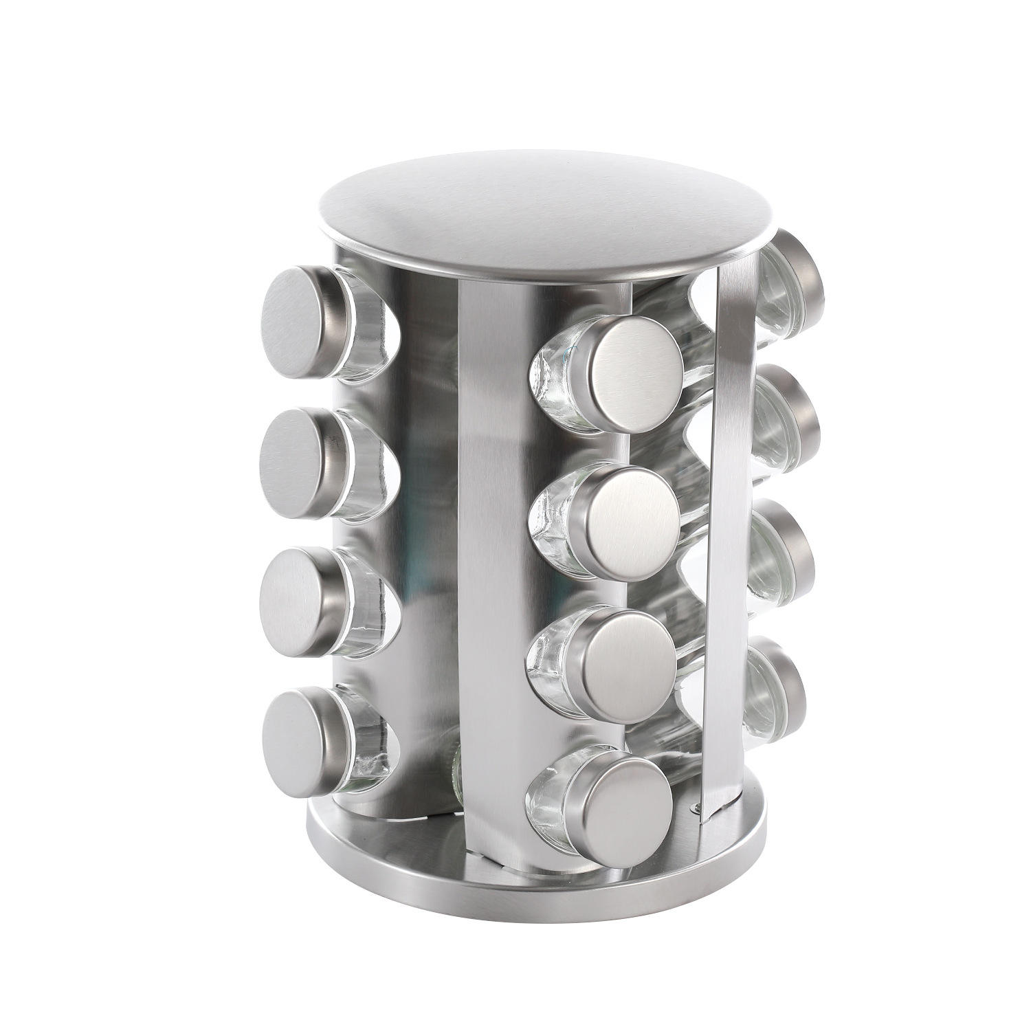 ชั้นวางกลมพร้อมขวดโหล16ชิ้น