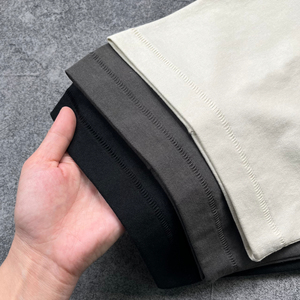 เสื้อยืดคอกลมสำหรับผู้ชายเสื้อยืดแบบผ่าสำหรับผู้ชายดีไซน์ใหม่ - Product Image 4