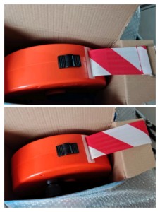 Băng cảnh báo loại thước đo băng là băng cảnh báo loại hàng rào có thể được mở rộng và rút lại bằng dải phản quang - Product Image 4