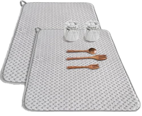 Tapis de séchage absorbant et à séchage rapide pour ustensiles de cuisine et vaisselle, tapis de table de cuisine domestique