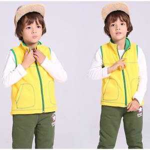 Nouveau design Gilet polaire pour enfants de haute qualité, épais, avec fermeture éclair personnalisée et poches, Gilet polaire pour enfants - Product Image 4
