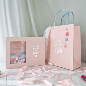 Sac en papier coloré laminé enduit personnalisé écologique SPRING pour l'emballage de cosmétiques, de vêtements et de cadeaux, conception personnalisée - Product Image 2