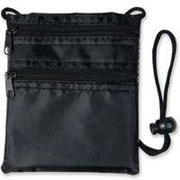 Double Ritsleting Leher Dompet