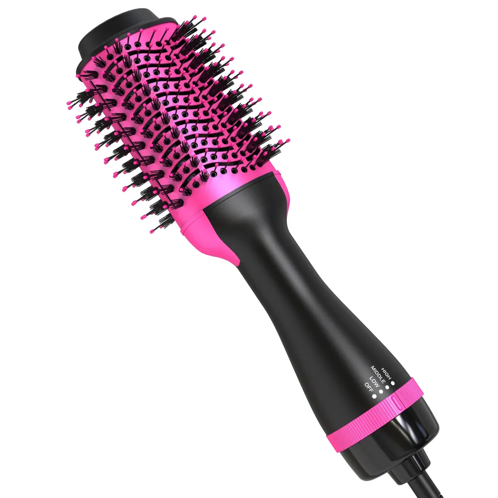 Wholesale straightener hair dryer styling hot air styler brush Professional one step hair dryer Brush