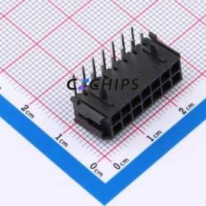 WAFER-MX300WZ-27A Wire-to-Board Pin Header Bent Lead Through Hole,P=3mm Connector 2x7P 3mm Right Angle Insert 2 - Product Image 1