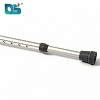Béquille à coudes en alliage d'aluminium ultra-légère, réglable en hauteur (70-95 cm), 10 trous, avec base antidérapante résistante à l'usure