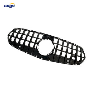 กระจังหน้า GUGO W206 สำหรับ Mercedes C Class 2022 รุ่น GT <span class=keywords><strong>Panamericana</strong></span> สีดำ พลาสติกใหม่ อะไหล่ตกแต่งภายนอก - Product Image 2