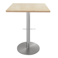 Table carrée moderne en contreplaqué pour restaurant, hôtel, école et salle à manger - Mobilier d'extérieur commercial écologique