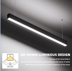 Lampe suspendue LED linéaire personnalisable cordon de suspension réglable lumière minimaliste moderne pour décor de magasin de détail de centre commercial - Product Image 6