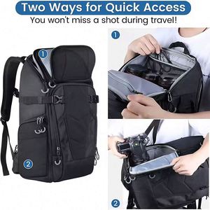 Free Sample Oxford Camera Video Bags <b>Backpack</b> <b>Photography</b> Bagpack for Outdoor Travel Large Capacity Waterproof Digital Gear - Product Image 4