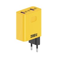 Colokan AS EU UK 200W 3 Type-c+2 USB Pengisi Daya Cepat Dengan Kabel Type c Pengisi Daya Ponsel Cepat 200W Adaptor Daya Usb-c