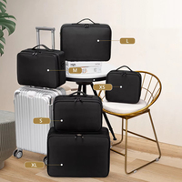 Grande trousse de maquillage professionnelle imperméable avec séparateurs ajustables, trousse de voyage cosmétique à 3 couches pour artistes et salons
