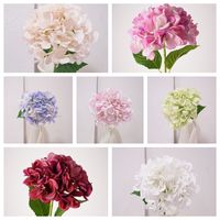 Hortensias artificiels ultra-réalistes, doux au toucher et hydratants, pour la décoration florale du salon, de la salle à manger, de l'hôtel, du mariage et de la maison