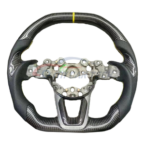 Volante de Cuero y Fibra de Carbono para Mazda 3 6 <span class=keywords><strong>CX3</strong></span> CX5 CX8 RX8 Diseño Deportivo Personalizado - Product Image 2