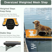 Rampe flottante gonflable pour chiens, durable, sûre, facile d'accès, personnalisable, pour piscines, lacs et plages - pour quais/bateaux à pontons