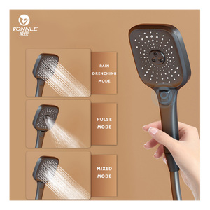 Ensemble <span class=keywords><strong>de</strong></span> <span class=keywords><strong>douche</strong></span> à robinet <span class=keywords><strong>d</strong></span>'<span class=keywords><strong>eau</strong></span> chaude et froide à 360 degrés en acier inoxydable à poignée unique avec valve en céramique à motif <span class=keywords><strong>de</strong></span> pause douce pour massage par <span class=keywords><strong>jet</strong></span> - Product Image 5