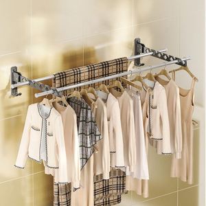 Aluminium Golden Organizer Multifunctional Ceiling Cloth <b>Rack</b> <b>Drying</b> Foldable <b>Drying</b> <b>Rack</b> <b>Clothes</b> Wire Hanger Set for <b>Clothes</b> - Product Image 5