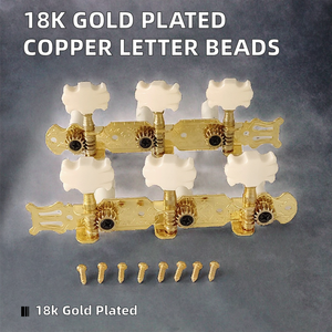 1 Pair Gold Guitar <strong>Tuning</strong> Pegs Classical Guitar <strong>String</strong> <strong>Tuning</strong> Pegs Tuners Machine Heads - Product Image 2