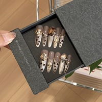 Faux ongles à presser French Manucure peints à la main, couvrance totale, fournisseur vérifié