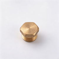 Raccord de tuyauterie compact en laiton forgé à tête hexagonale avec filetage dentelé pour systèmes de plomberie