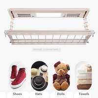 Support électronique intelligent en aluminium pour plafond, sèche-linge pliable pour l'intérieur, salon, salle de bain, balcon ou blanchisserie pour le nettoyage
