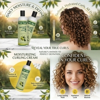 Gel hydratant et définissant pour cheveux bouclés et frisés, crème pour boucles, marque privée
