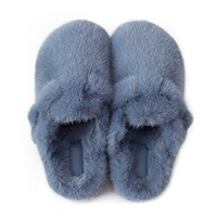 Chaussons d'intérieur doux et chauds en fausse fourrure pour femmes, fourrure de vison synthétique, confortables, antidérapants, chaussures d'extérieur