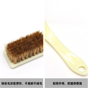 Brosse douce en poils de porc pour nettoyer les noix et les perles Rudraksha, manche léger en PP, usage domestique - Product Image 5