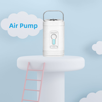 Pompe à air électrique - Pompe à air portable avec batterie 1200 mAh rechargeable par USB pour gonfler les matelas pneumatiques dans la voiture ou le camion