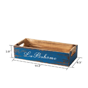 Caja de madera personalizada de nuevo diseño, caja de almacenamiento de madera desgastada de granja, caja de decoración de baño rústica - Product Image 1
