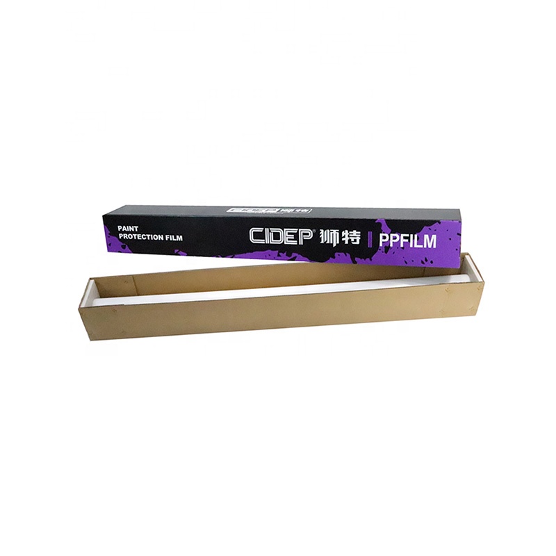 Custom Large Long Cardboard Packaging Carton Boxes With Logo Printed Corrugated Shipping Window PPF Paint Protection Rolled Film