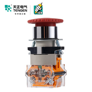 Tengen TglA39 Emergency Stop <b>Button</b> Red Mushroom Head Self Locking Ip40 For Industrial Use - Product Image 1