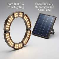 Lampe solaire pour poteau avec panneau solaire séparé, éclairage extérieur étanche, lampes de colonne modernes pour aménagement paysager, éclairage de jardin IP65