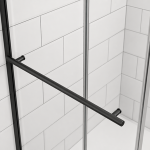 Box Doccia Angolare Senza Telaio con Porta Scorrevole in Vetro Temperato Trasparente da 8mm, Resistente all'Acqua, per Hotel e Appartamenti - Product Image 3