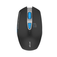AIKUN-Souris optique sans fil pour maison BT37-Office 2.4G avec commutateur DPI 800/1200/1600, dongle USB, roue en caoutchouc, Plug and Play