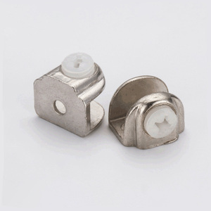 Heavy Duty Metal <b>Bracket</b> Glass Clip Holder 90 Degree Spigot Wood Furniture Glass Clamp Shelf Support Connectors Shelf Supports - Product Image 3