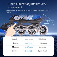 Patins à roulettes ajustables pour enfants, adultes et débutants, roues simples en PP et PVC, chaussures de roller pour intérieur et extérieur
