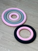 Anneau de Pilates en silicone avec logo personnalisé, Cercle Magique, Poids de cheville et de poignet, Haltères portables pour la remise en forme à domicile et le renforcement musculaire
