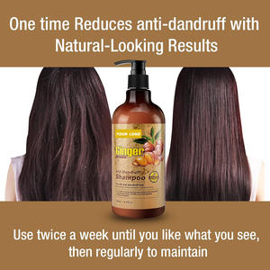 Champú para el Crecimiento del Cabello de Marca Privada, Previene la Caída del Cabello, Fortalece el Cabello, Champú Puro Orgánico Sin Sulfatos con Jengibre - Product Image 4