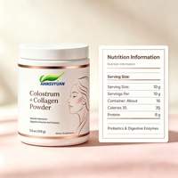 Poudre de collagène de colostrum OEM pour femmes, prébiotiques, probiotiques, poudre de collagène de colostrum pour complément alimentaire