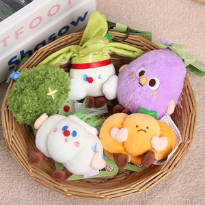 Portachiavi Peluche HECION a Forma di Verdura, Simpatico Cartone Animato di Cibo, Morbido Giocattolo Imbottito, Accessorio Creativo da Appendere alla Borsa, Regalo per Amici - Product Image 3