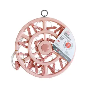 10/18/24 Clips Toallas Calcetines Circular PP Plástico Secado de ropa <span class=keywords><strong>Perchas</strong></span> de plástico para bebé - Product Image 1
